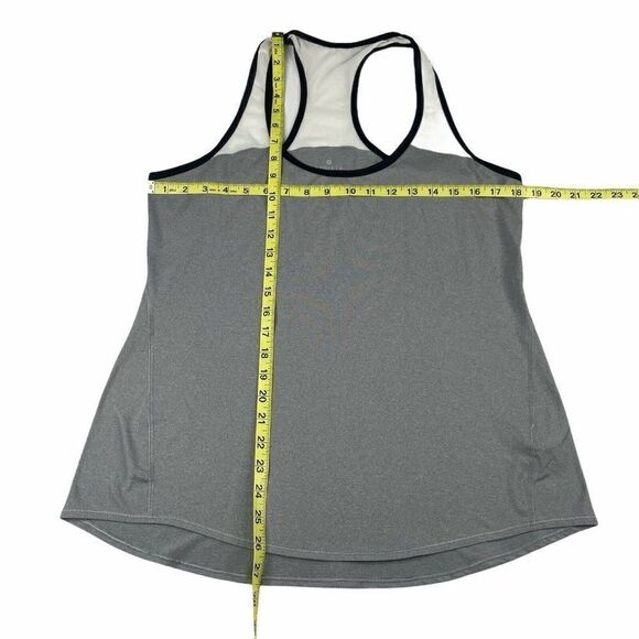 Athleta Chi Mesh Racerback Tank Gray - Picture 5 of 5